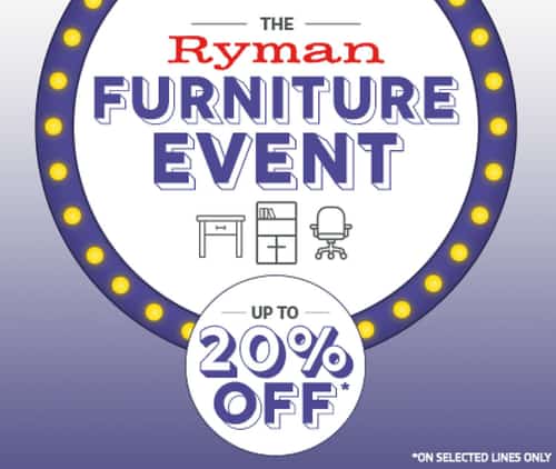 Save Up To 20% On Furniture in the Ryman Furniture Event!