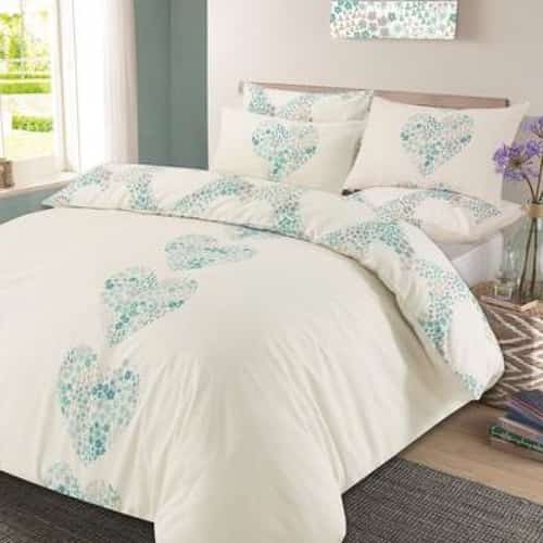 Lizzie Duvet Cover Set - Duck Egg