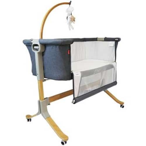 Dark Grey Baby Crib