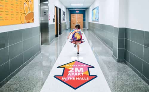 Social Distancing Tool: Temporary Floor Stickers - £32.00!