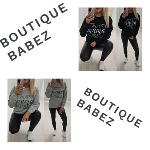 Wifey, Mama, Boss Jumper £19.99