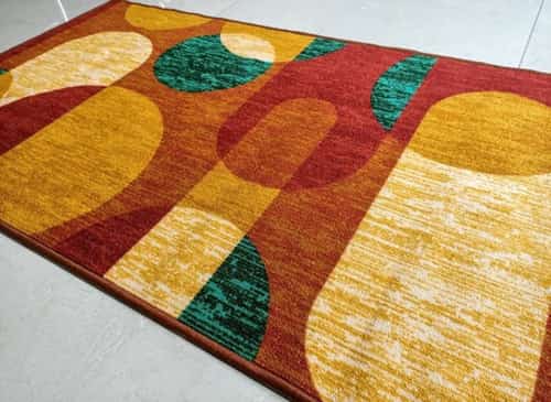 Geometry Pattern Polyester Are Rug - 150 x 80 cm