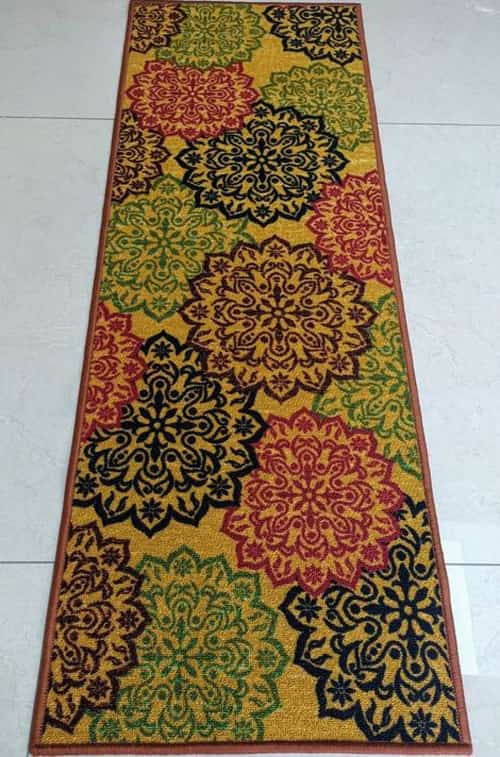 Golden Decor Pattern Polyester Rug