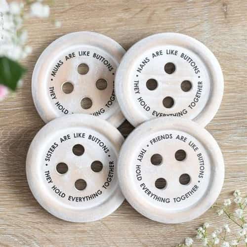 Lovely Button Coasters