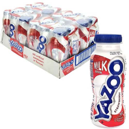 24 X YAZOO STRAWBERRY MILK DRINK 200ML BOTTLES