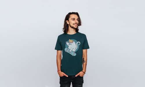 Fat cat skate tee.