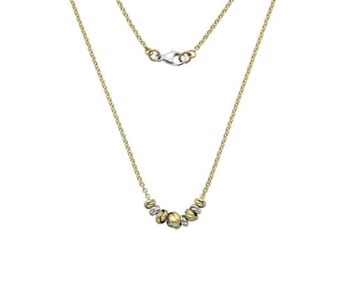 9ct Yellow, White and Rose Gold Necklaces from Callibeau Jewellery