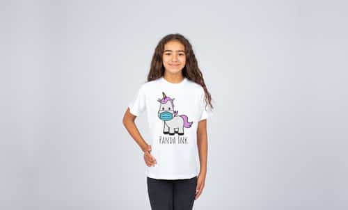 Girls 'Covid Unicorn' Tee