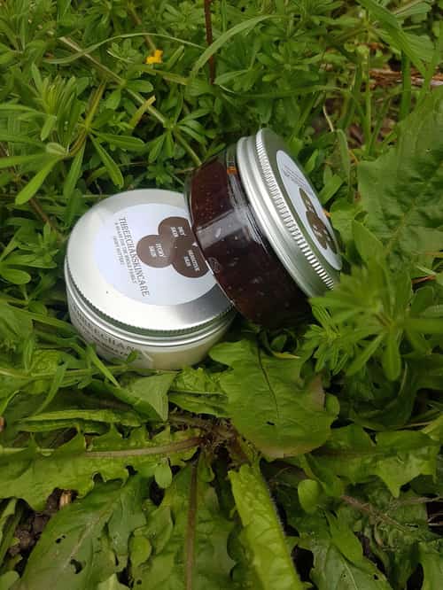 Brown sugar body scrub and mango body butter set