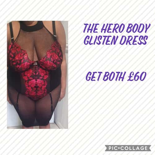 The hero body and glisten dress