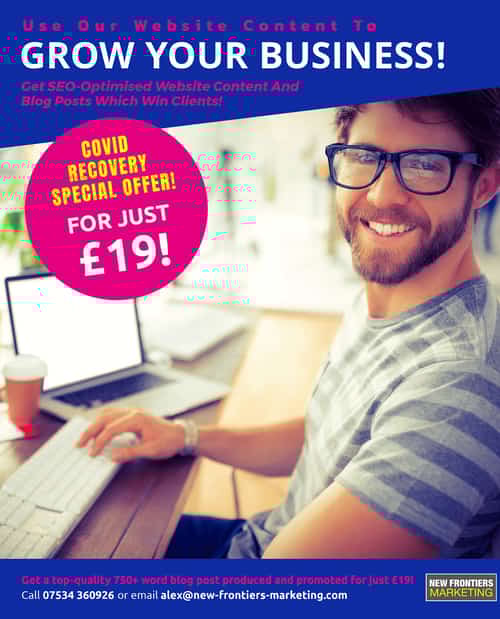 Get A Top-Quality Blog Post For £19!