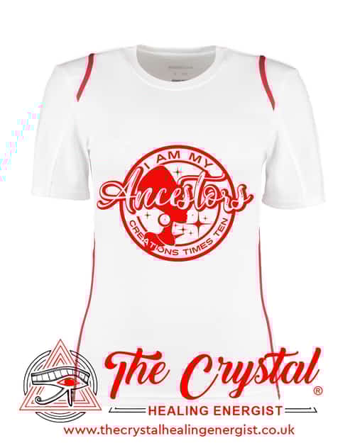 I Am My Ancestors Creations ⁠ ⁠ Ladies White & Red T-Shirt Sizes 8-16⁠