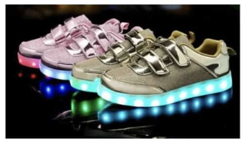 Kids Boy Girl Light Up LED Trainers