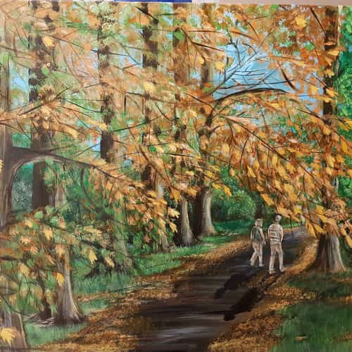 ARTIST LIMITED EDITION GICLEE PRINT, 'AN AUTUMN WALK'" SPECIAL PROMO PRICE £45.