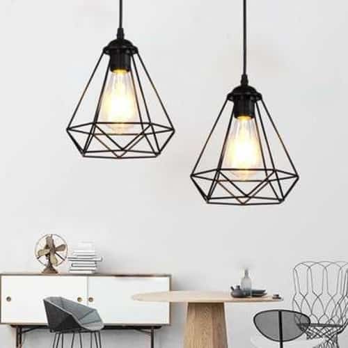 Wire Cage Style Retro Ceiling Pendant Lightlamp Shade Metal (free p&p)