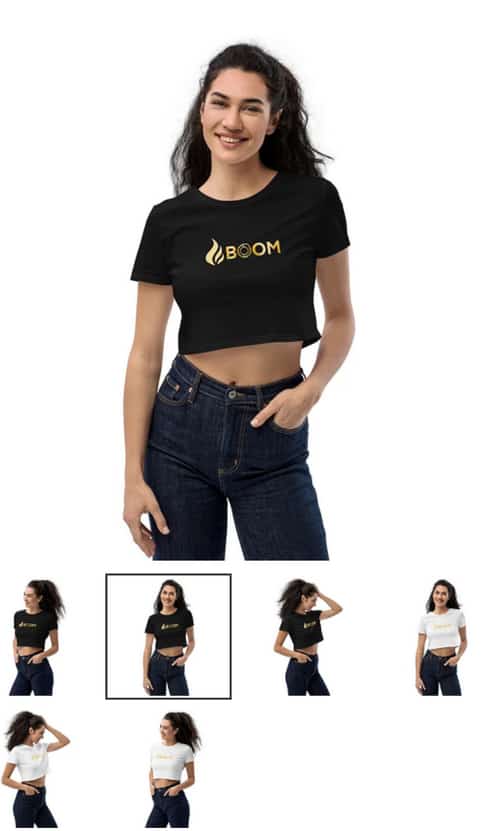 BOOM Women's Organic Crop Top