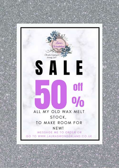 50% off all wax melts!