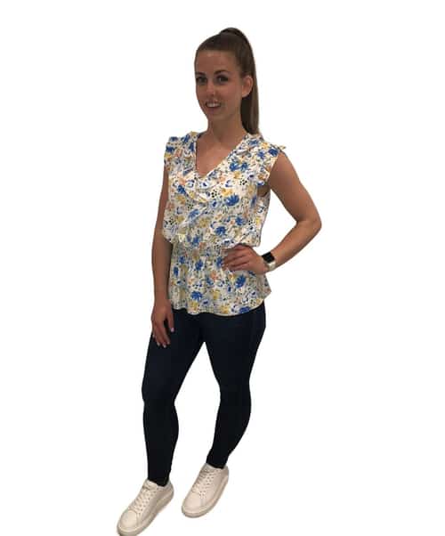 Ex Store Ladies Frill Peplum Top