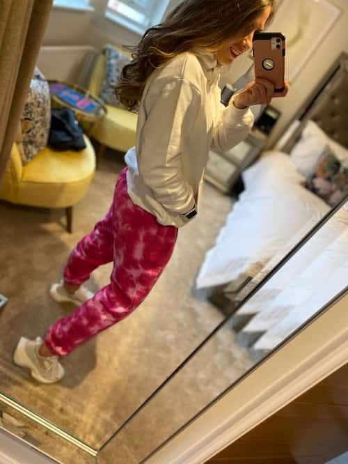 Ex Store Hot Pink Acid Wash Oversize Joggers