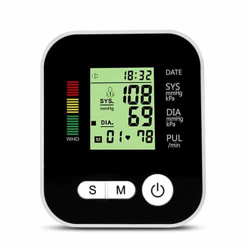 Digital Automatic Blood Pressure Monitor Meter Upper Arm Intellisense 180 Memory