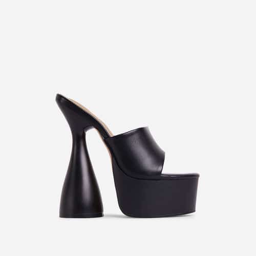 SAVE - OWN-IT PEEP TOE PLATFORM STATEMENT HEEL