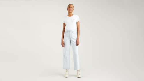 RIBCAGE STRAIGHT ANKLE RAINBOW JEANS - £120.00!