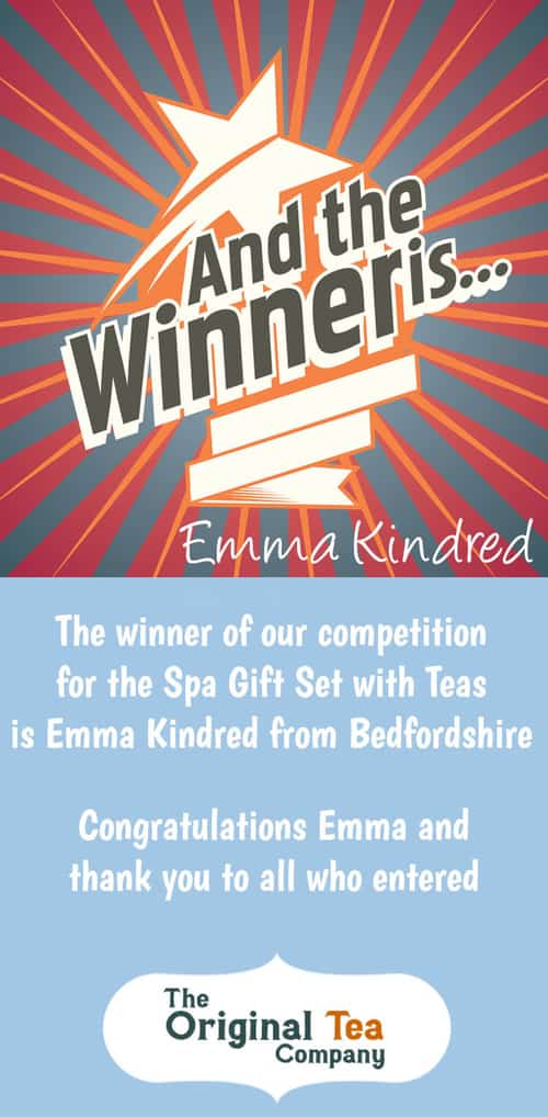 The Winner of our Competition Spa Gift Set with Teas!