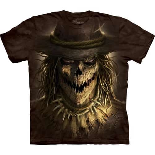 The Mountain Scarecrow Dark Fantasy Adult 4XL Unisex Brown T Shirt