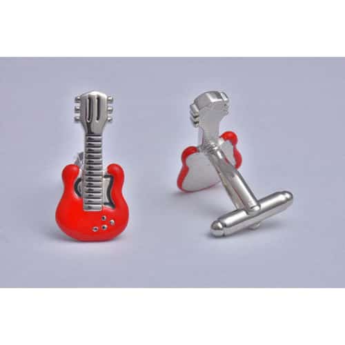 Guitar Red Cufflinks - £12.99 was £24.99