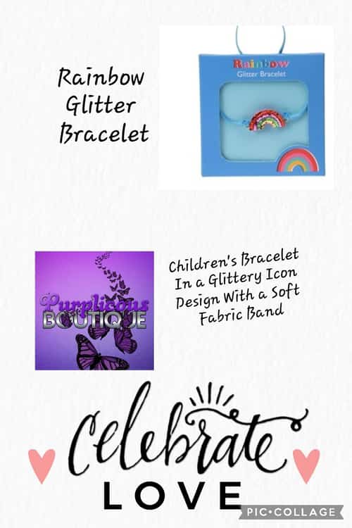 Rainbow Glitter Bracelet