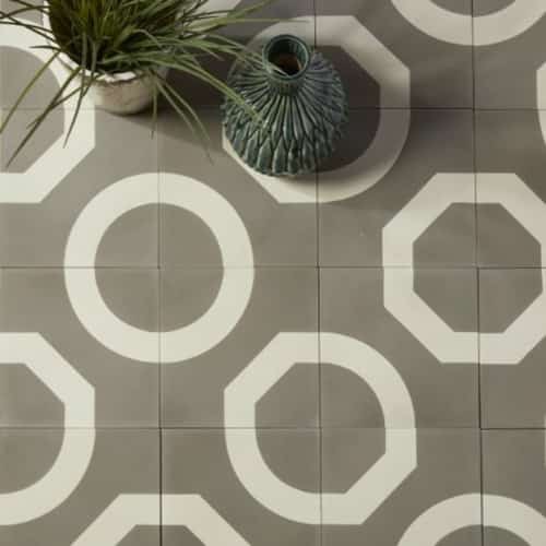 Outlet – Illusion Encaustic Warm Grey £20 Per Sq.m