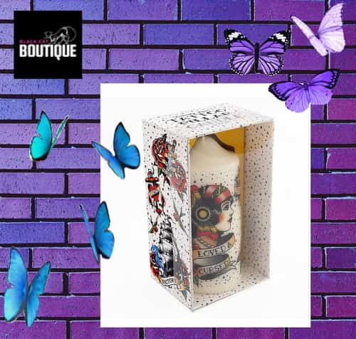 14cm Tattoo Pillar Candle