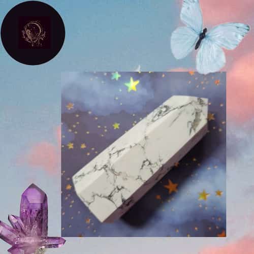 White Howlite Tower