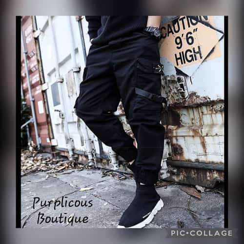 Men's Basic Chinos Pants - Solid Colored Black