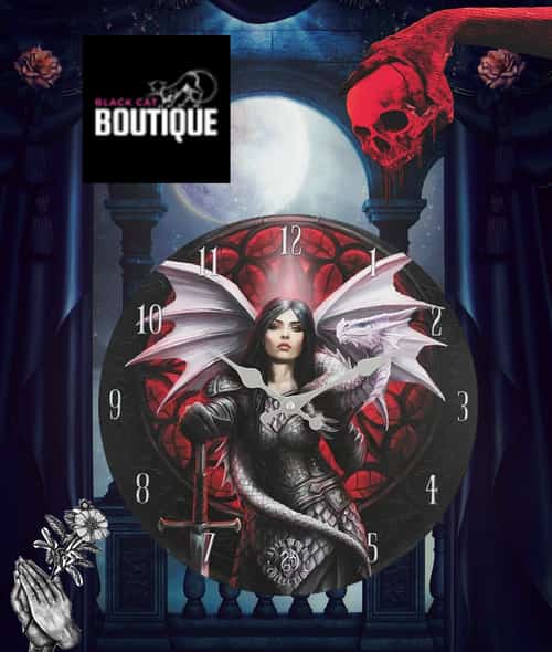 Valour Wall Clock by Anne Stokes