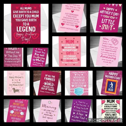 Novelty Mother’s Day cards