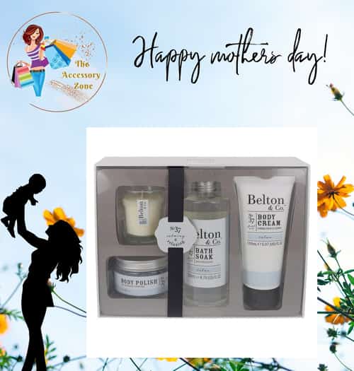 Belton & Co Luxury Bath & Body Set with Candle