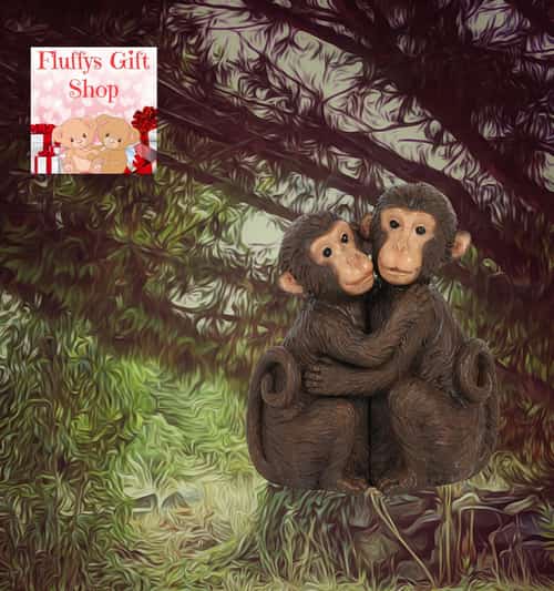 Monkey Couple Ornament