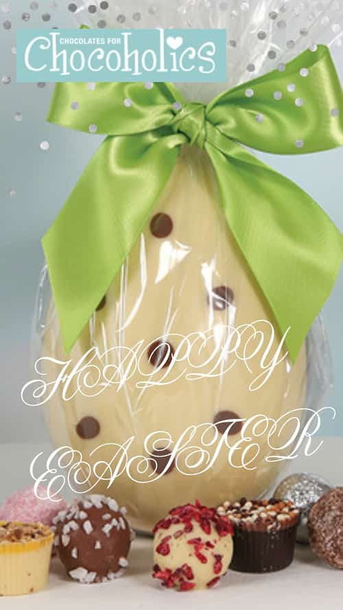 7692 Gluten Free White & Milk Chocolate Double Easter Egg with Eight Luxury Chocolates