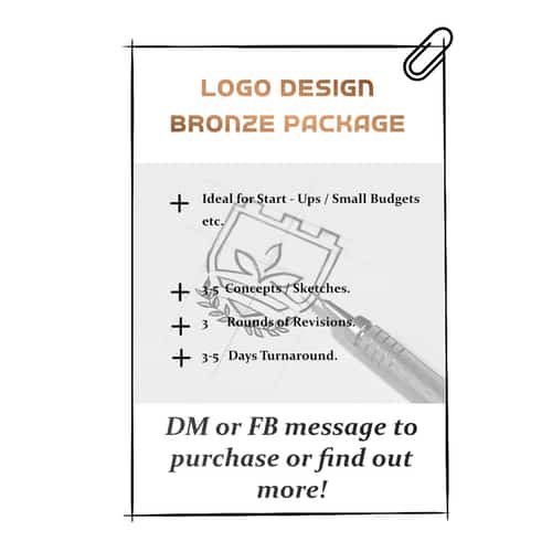 design you a logo - bronze package for £75.00!