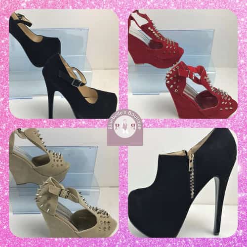 KOI Couture Mixed Style Suede Heel