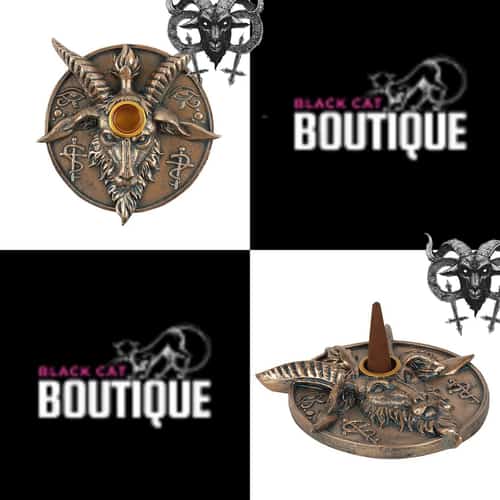 Baphomet Head Incense and Candle Holder