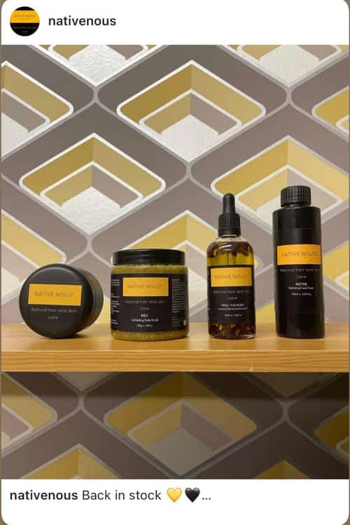 20% off all natural hair  and skin care products