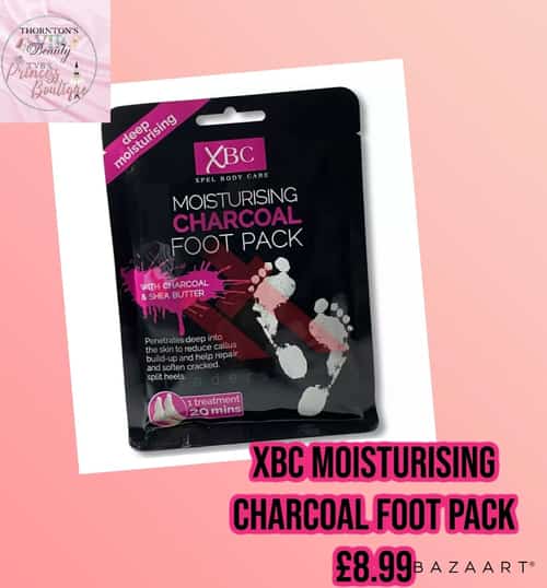 XBC Moisturising Charcoal Foot Pack £8.99