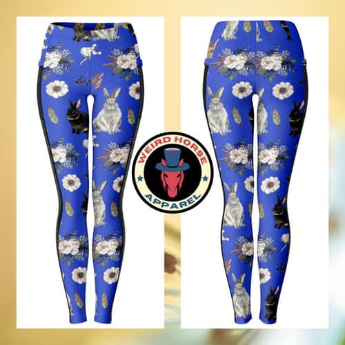 Rabbits & Flowers Mesh Pocket Leggings £30