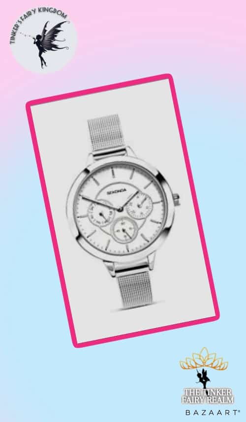 Sekonda Women's Fashion Big Dial Silver Plated Case Bracelet Watch £35.50