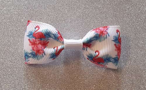 Flamingo Mini Hairbow or Headband