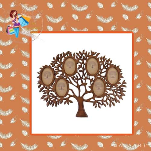 Wooden Multi Photo Frame, Tree Of Life Design £62.99