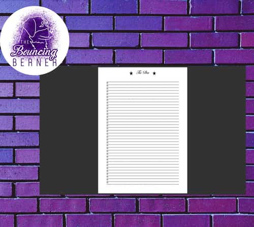 To Do Checklist Printable £0.99