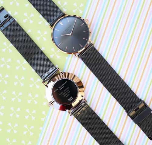 £55.99 - Free UK Delivery - Dark Grey Ladies Elie Beaumont Watch Personalised